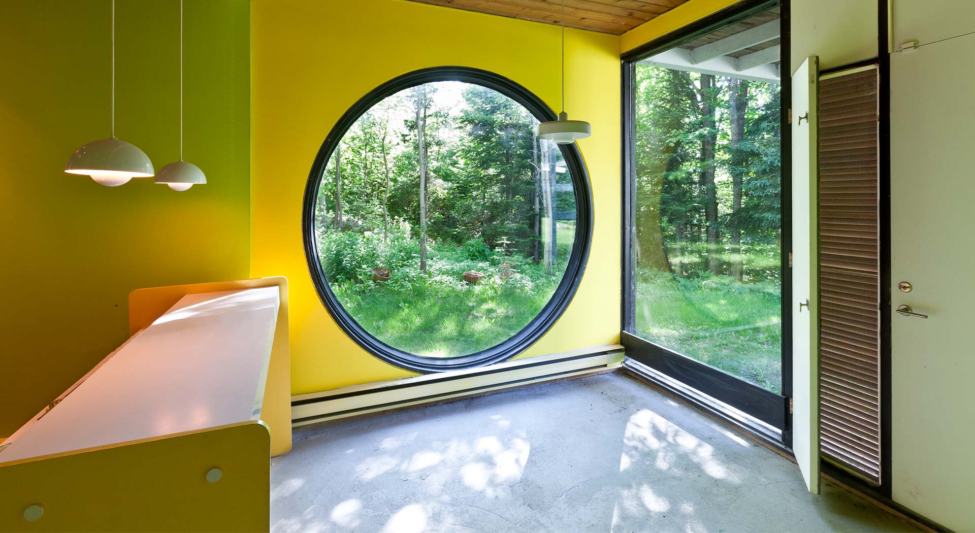 Maison J.-R. André Bombardier, Saint-Damase-de-L’Islet, 1972, Jacques de Blois, architecte, Québec. Crédits : Michel Brunelle, 2012.